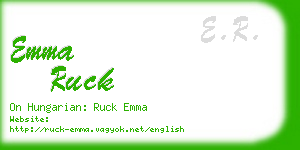 emma ruck business card